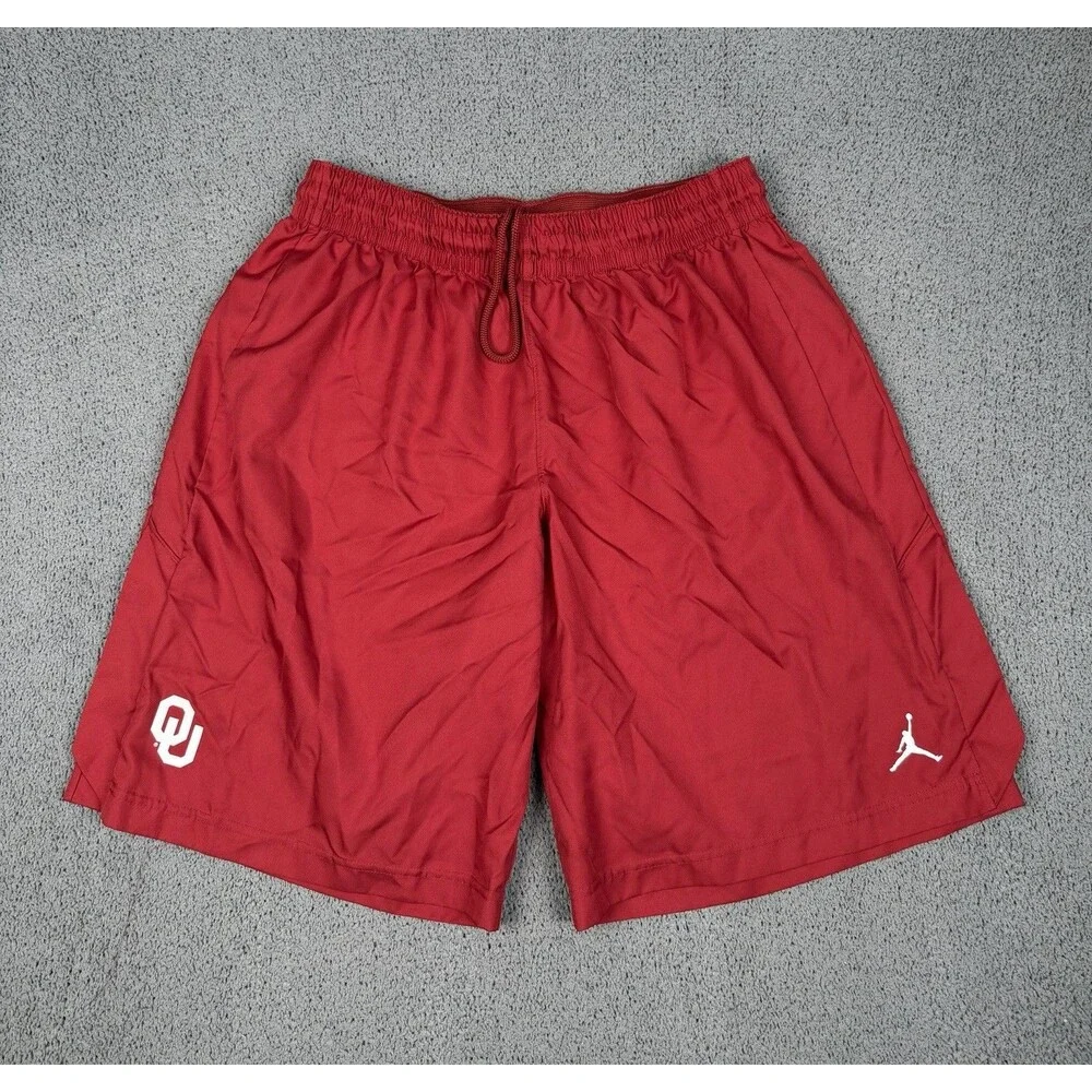 Oklahoma Sooners Shorts Mens XL Red Nike Air Jordan OU Basketball Athletic